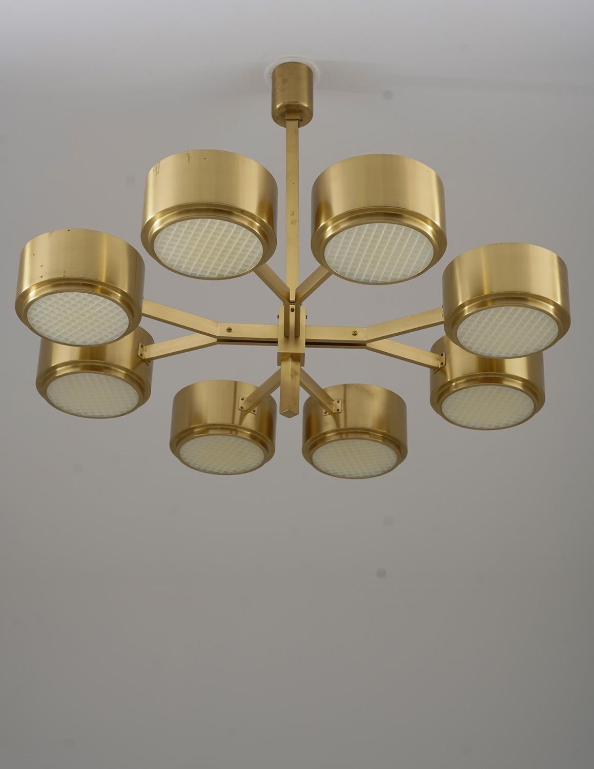 Scandinavian Modern Scandinavian Chandelier by Hans-Agne Jakobsson Model T 493/8 For Sale