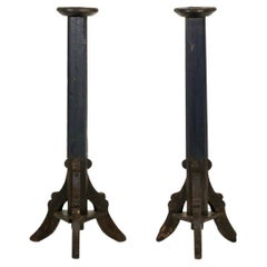 Antique Scandinavian Church Pedestals, circa 1750