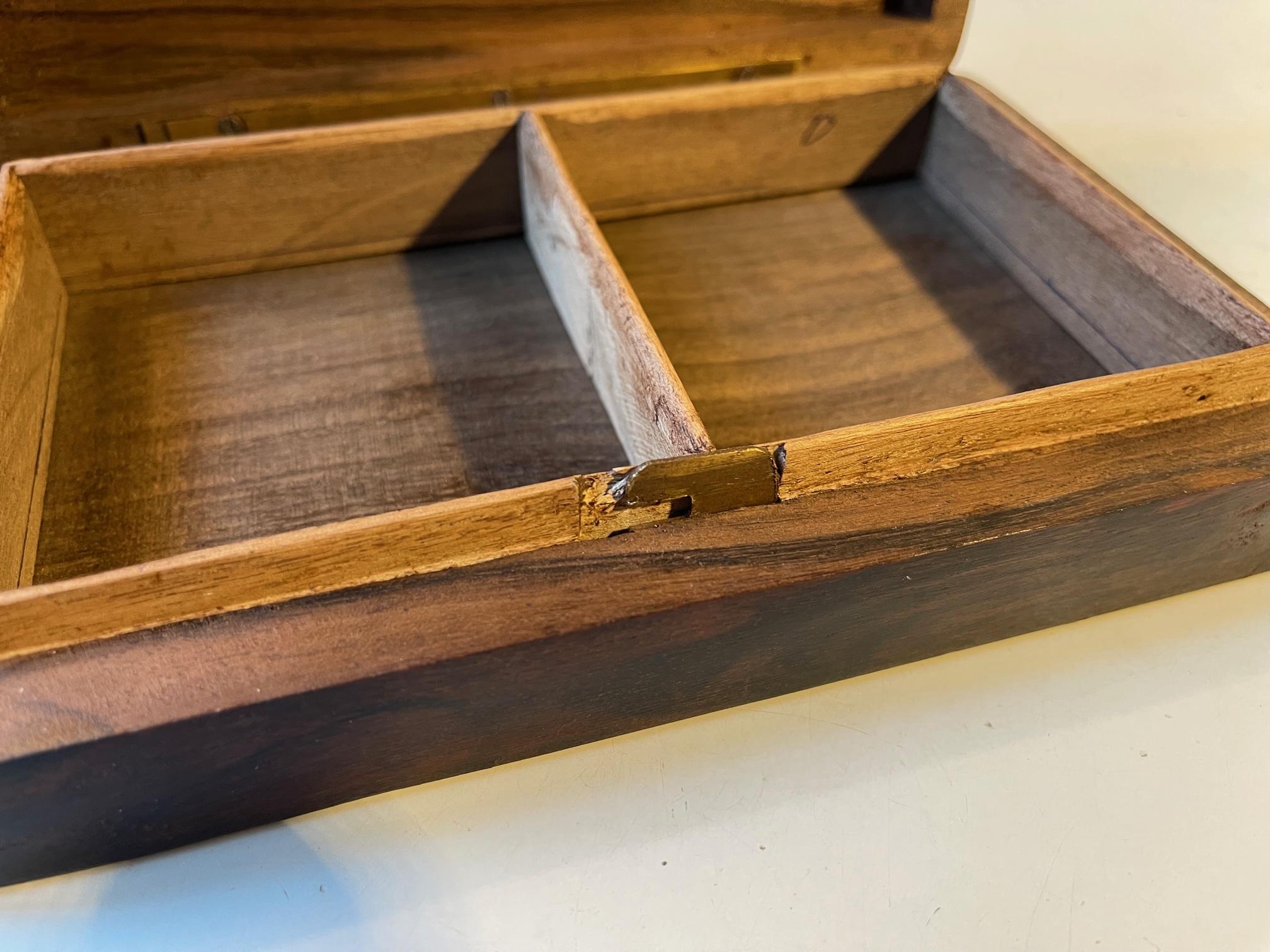 Scandinavian Cigar Box in Rosewood, 1960s In Good Condition For Sale In Esbjerg, DK