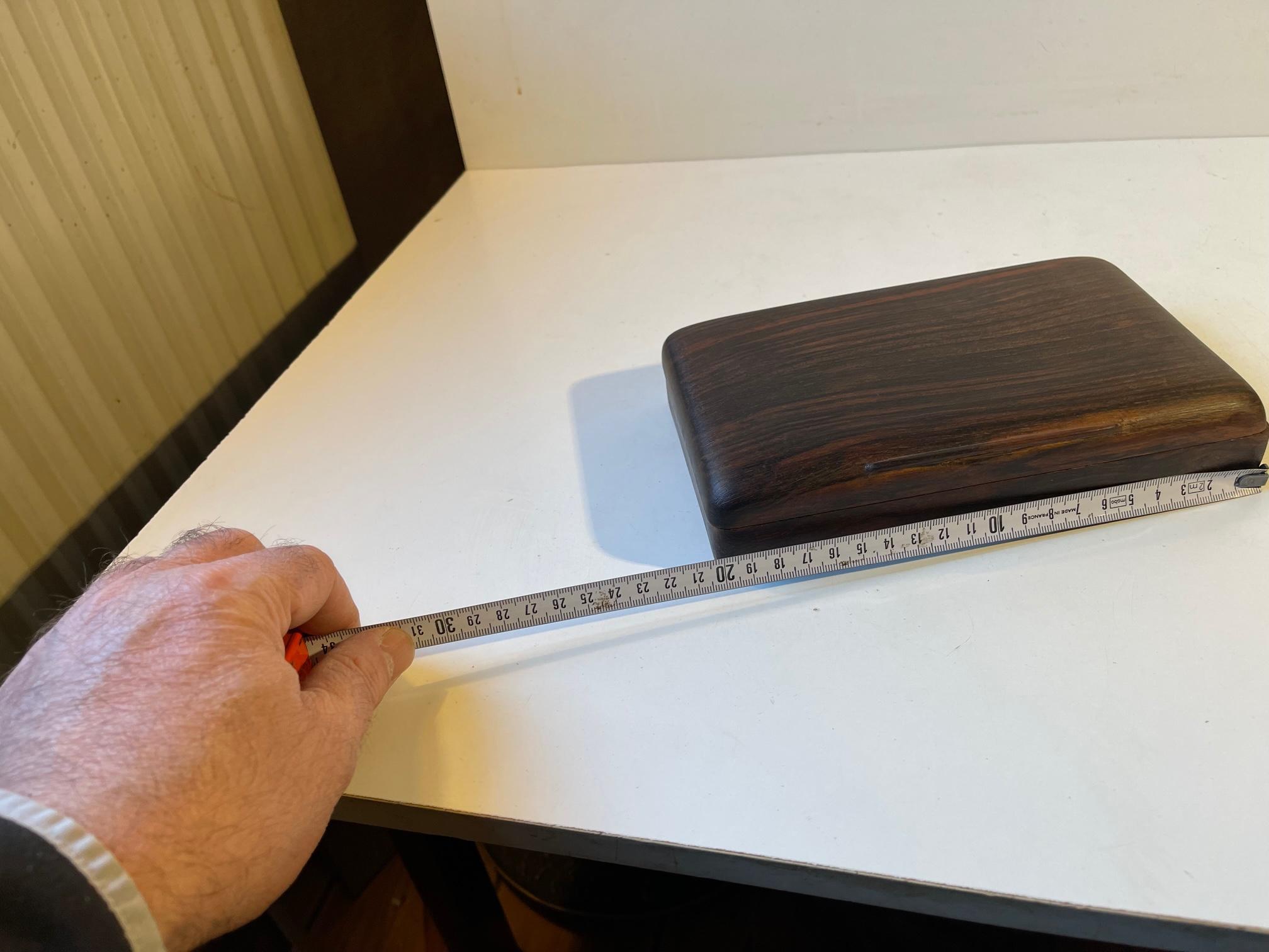Mid-20th Century Scandinavian Cigar Box in Rosewood, 1960s For Sale