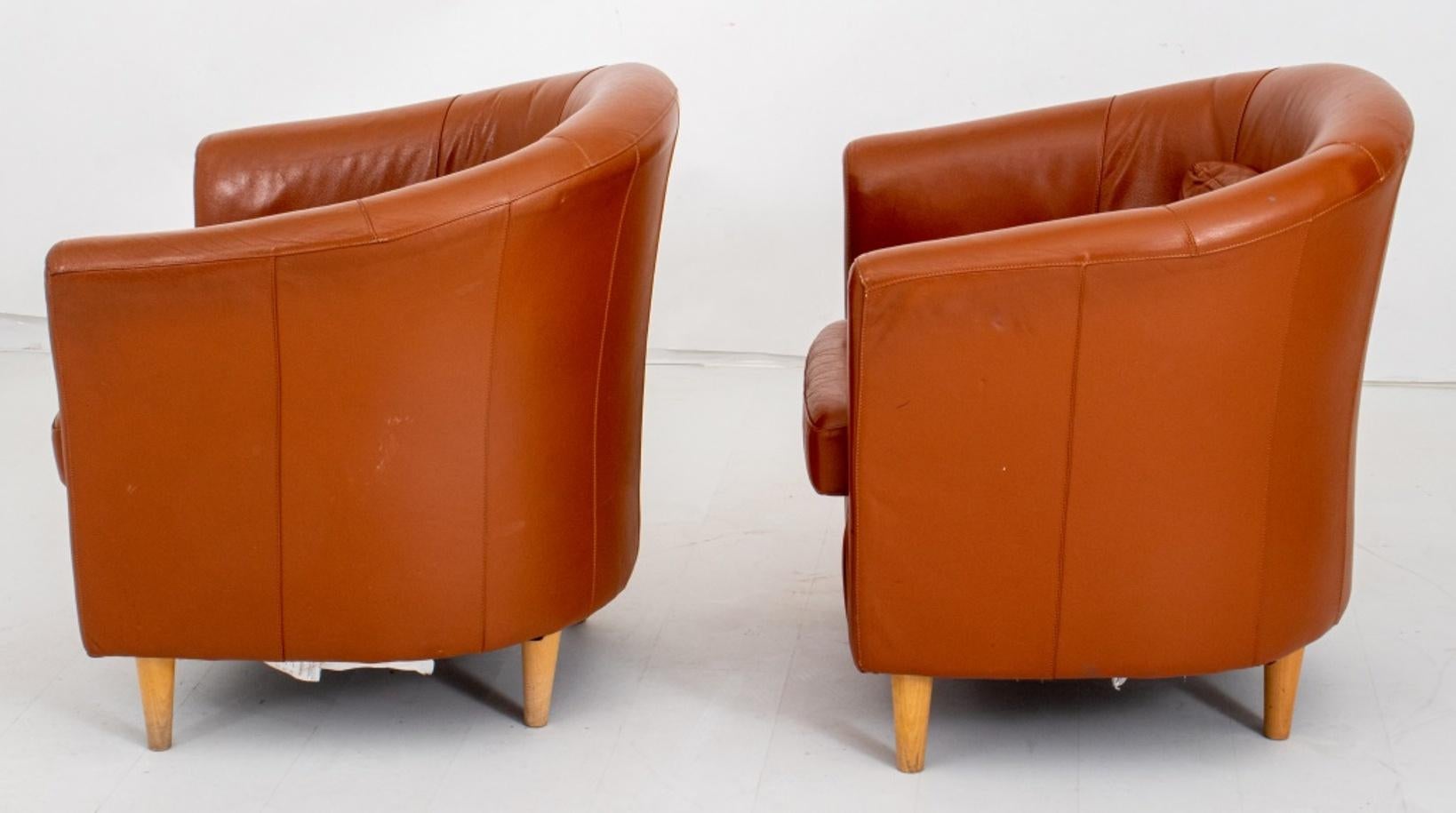 Scandinavian Modern Scandinavian Club Chairs, Pair