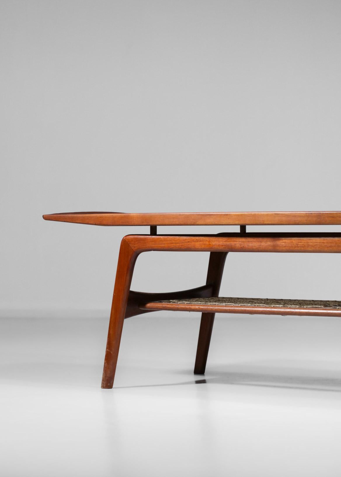 Mid-Century Modern Scandinavian Coffee Table by Arne Hovmand Olsen for Mogens Kold Danish Design