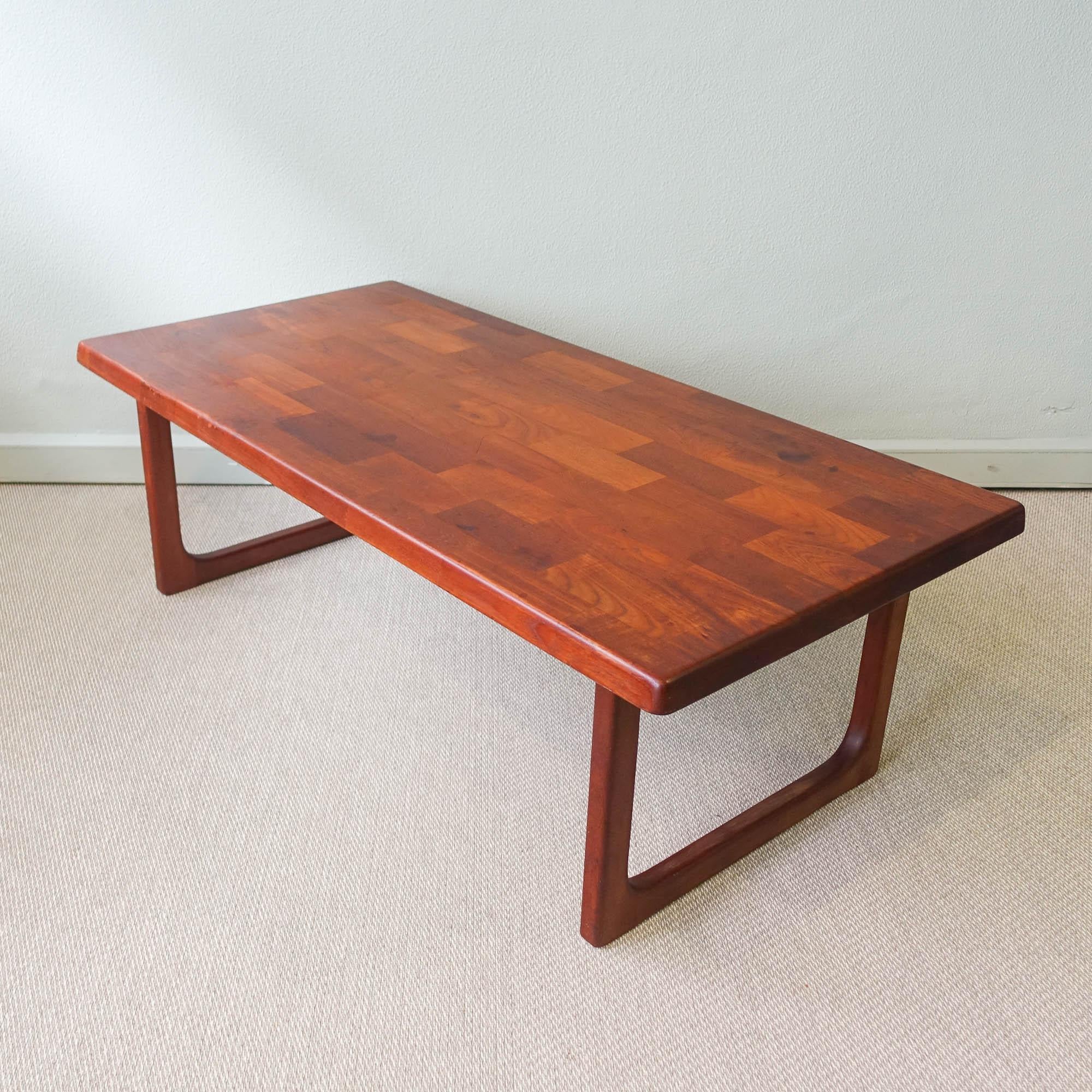 Late 20th Century Scandinavian Coffee Table by Niels Bach for Randers Denmark, 1970's For Sale