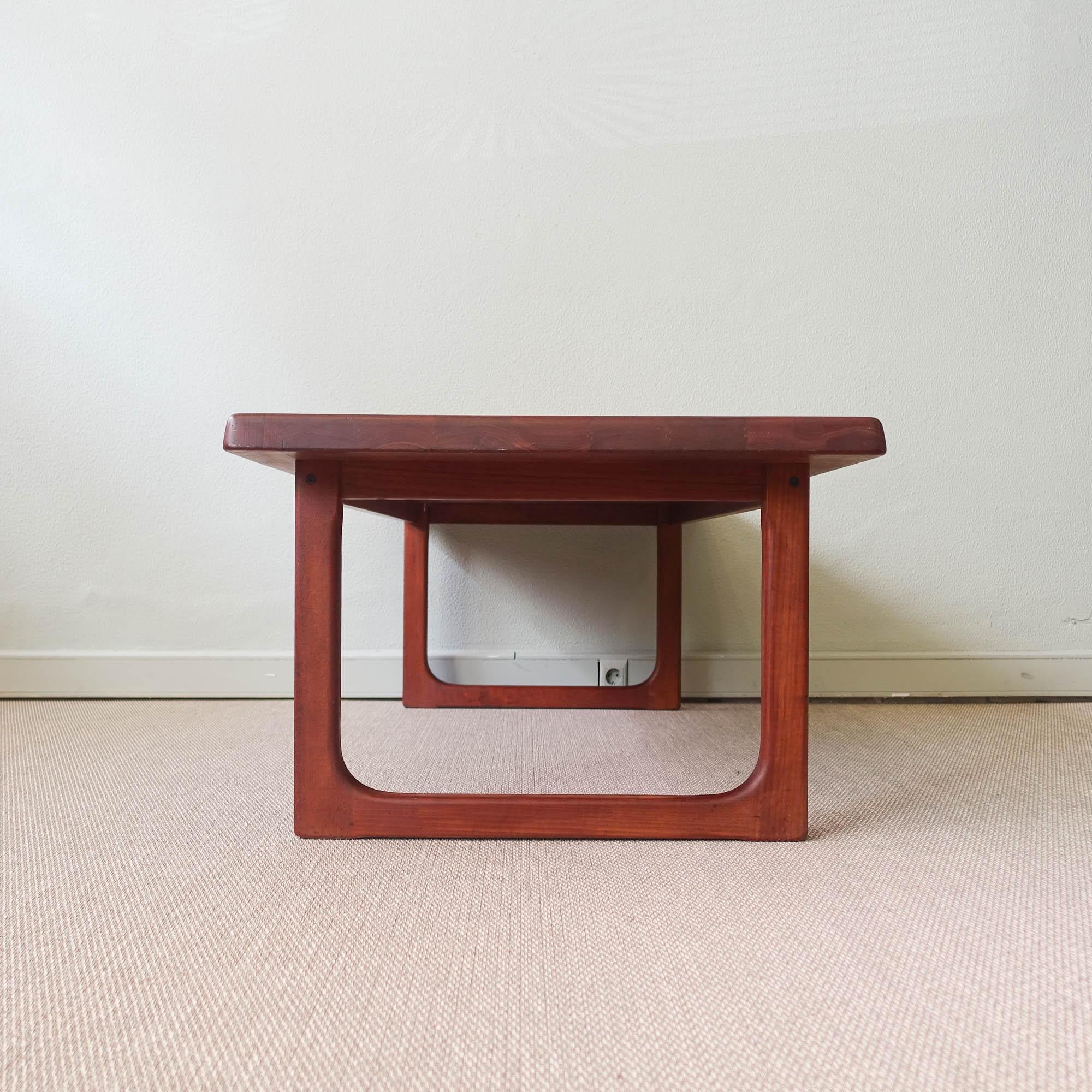 Scandinavian Coffee Table by Niels Bach for Randers Denmark, 1970's For Sale 1