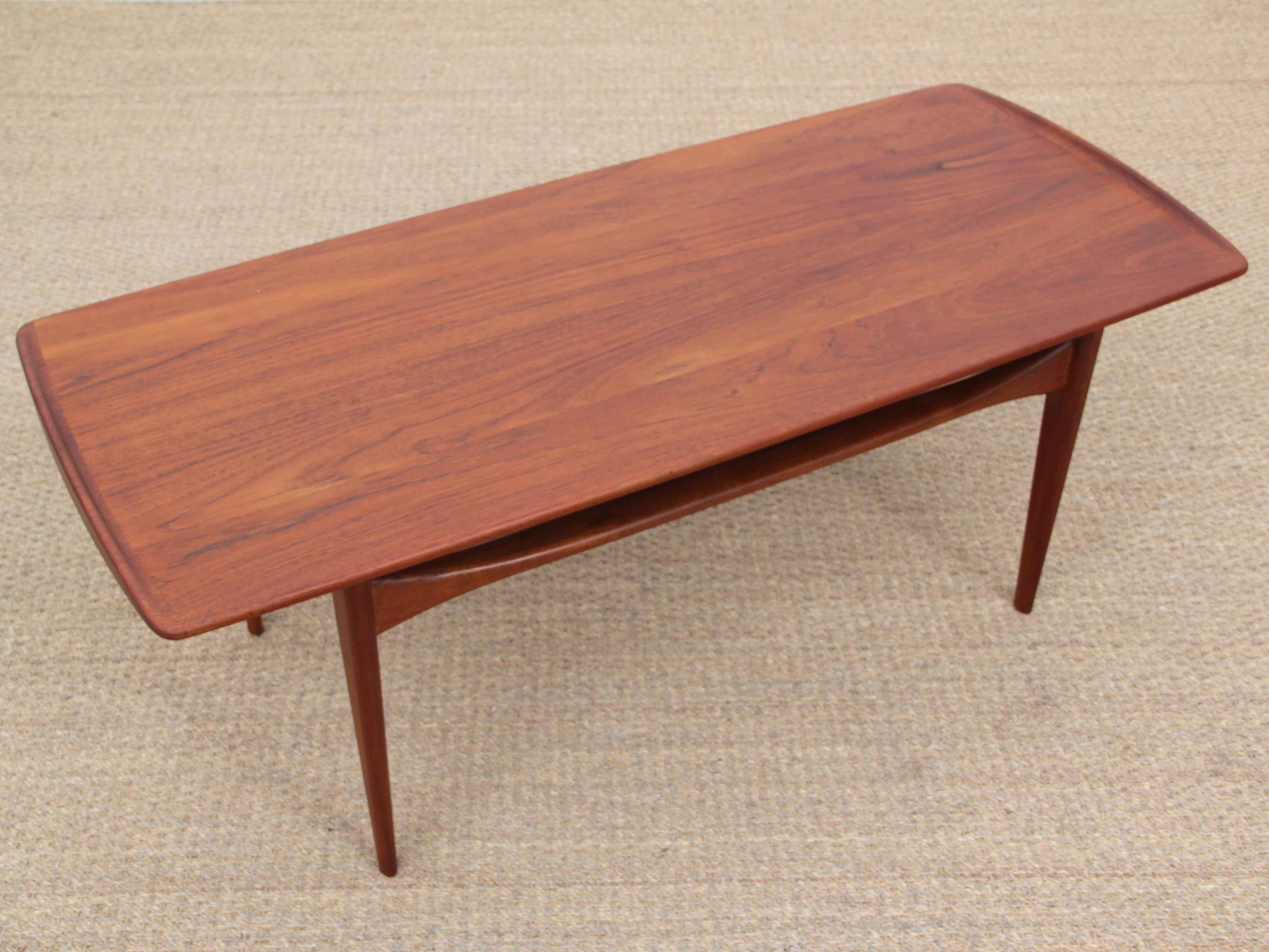 Mid-20th Century Scandinavian Coffee Table, First Edition by Peter Hvidt & Orla Mølgaard Nielsen For Sale