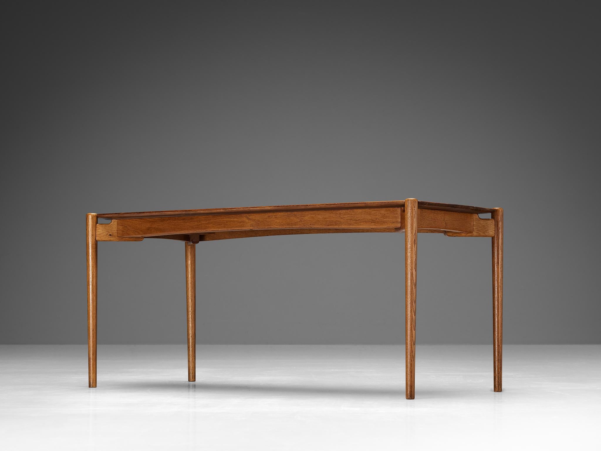 Scandinavian Coffee Table in Mahogany and Afrormosia For Sale 2