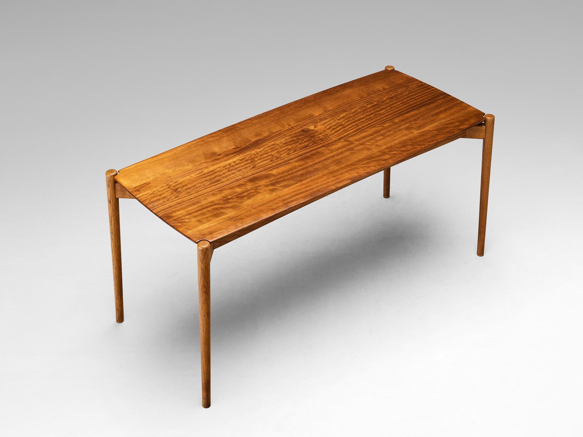 Scandinavian Coffee Table in Mahogany and Afrormosia In Good Condition For Sale In Waalwijk, NL