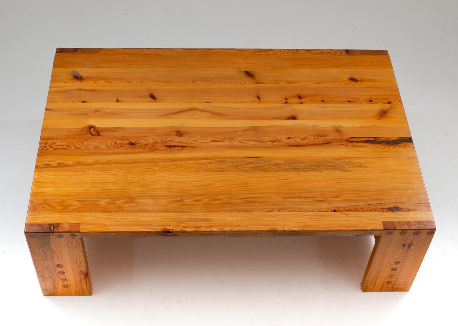 Swedish Scandinavian Coffee Table in Pine by Sven Larsson