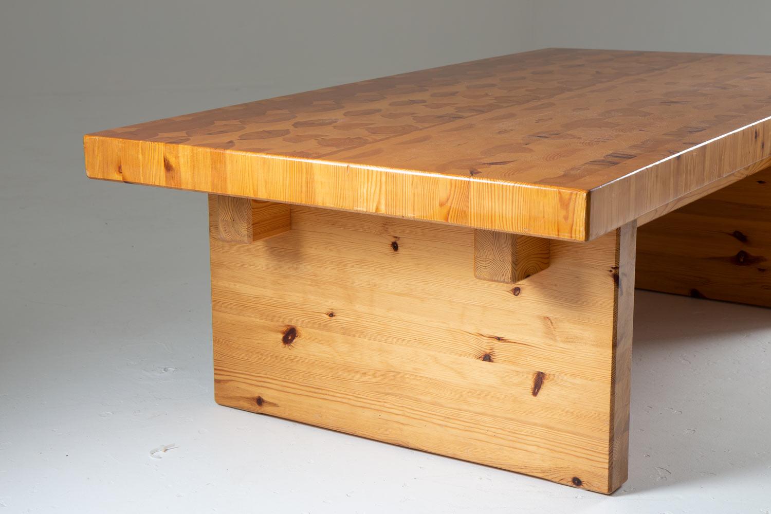 solid pine coffee table