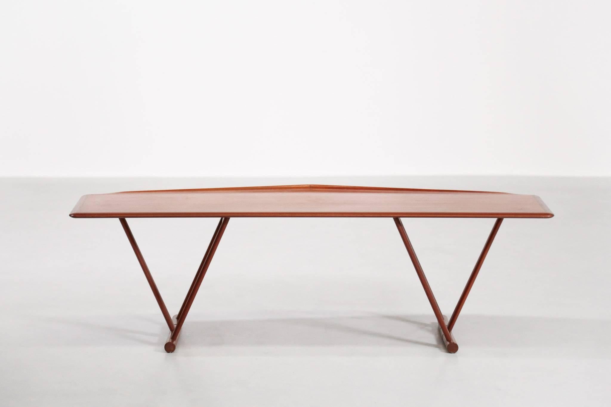 Scandinavian Coffee Table MK Craftsmanship, Teak, 1960s For Sale 4