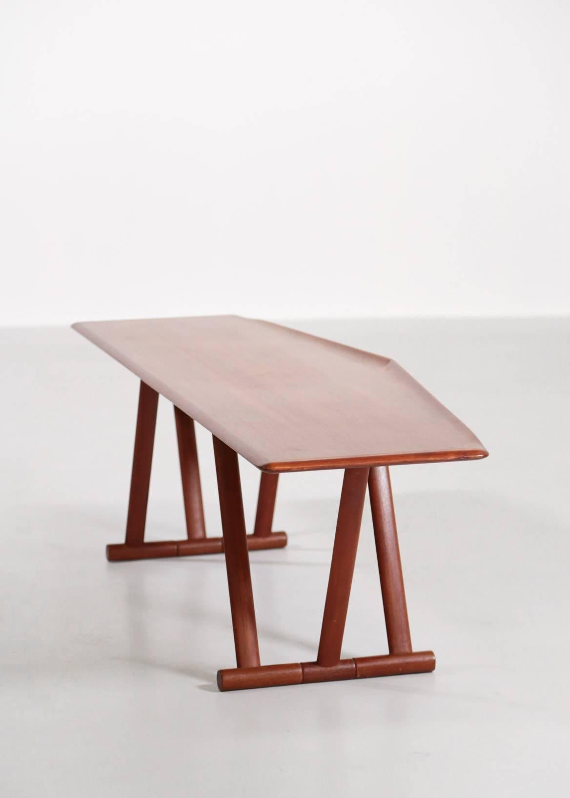 Scandinavian Coffee Table MK Craftsmanship, Teak, 1960s For Sale 6