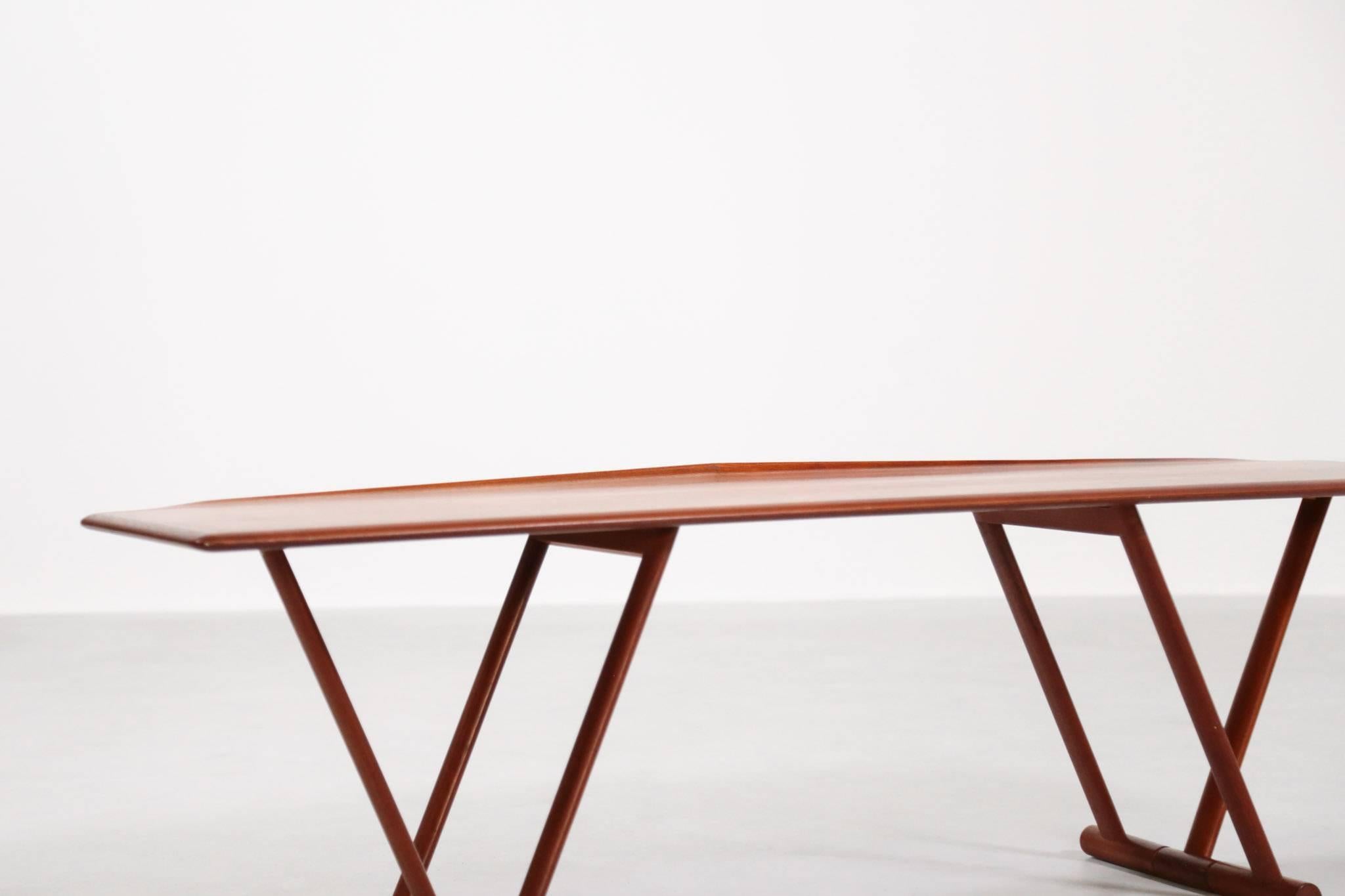 Scandinavian Coffee Table MK Craftsmanship, Teak, 1960s For Sale 7