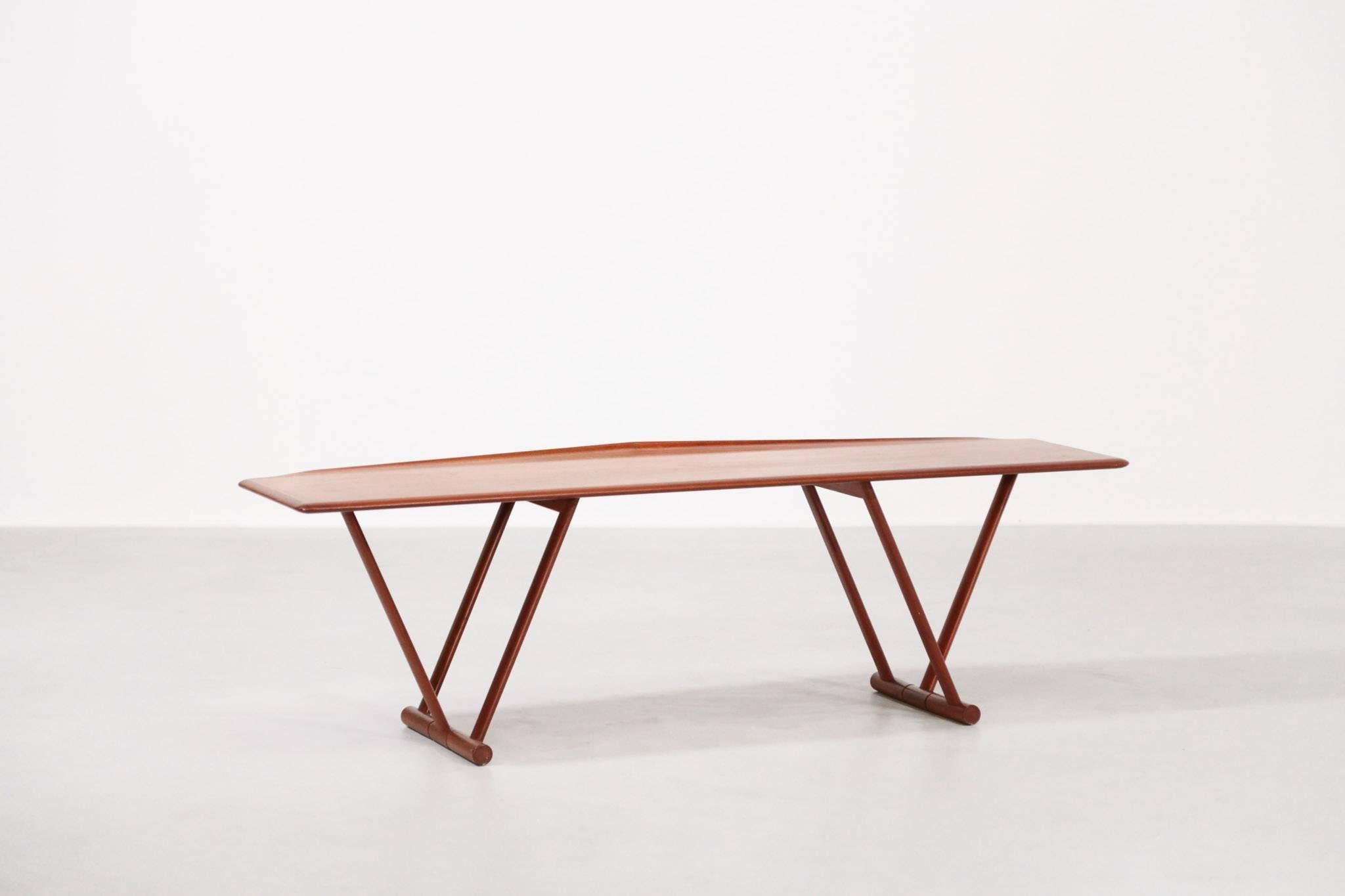 Scandinavian Modern Scandinavian Coffee Table MK Craftsmanship, Teak, 1960s For Sale