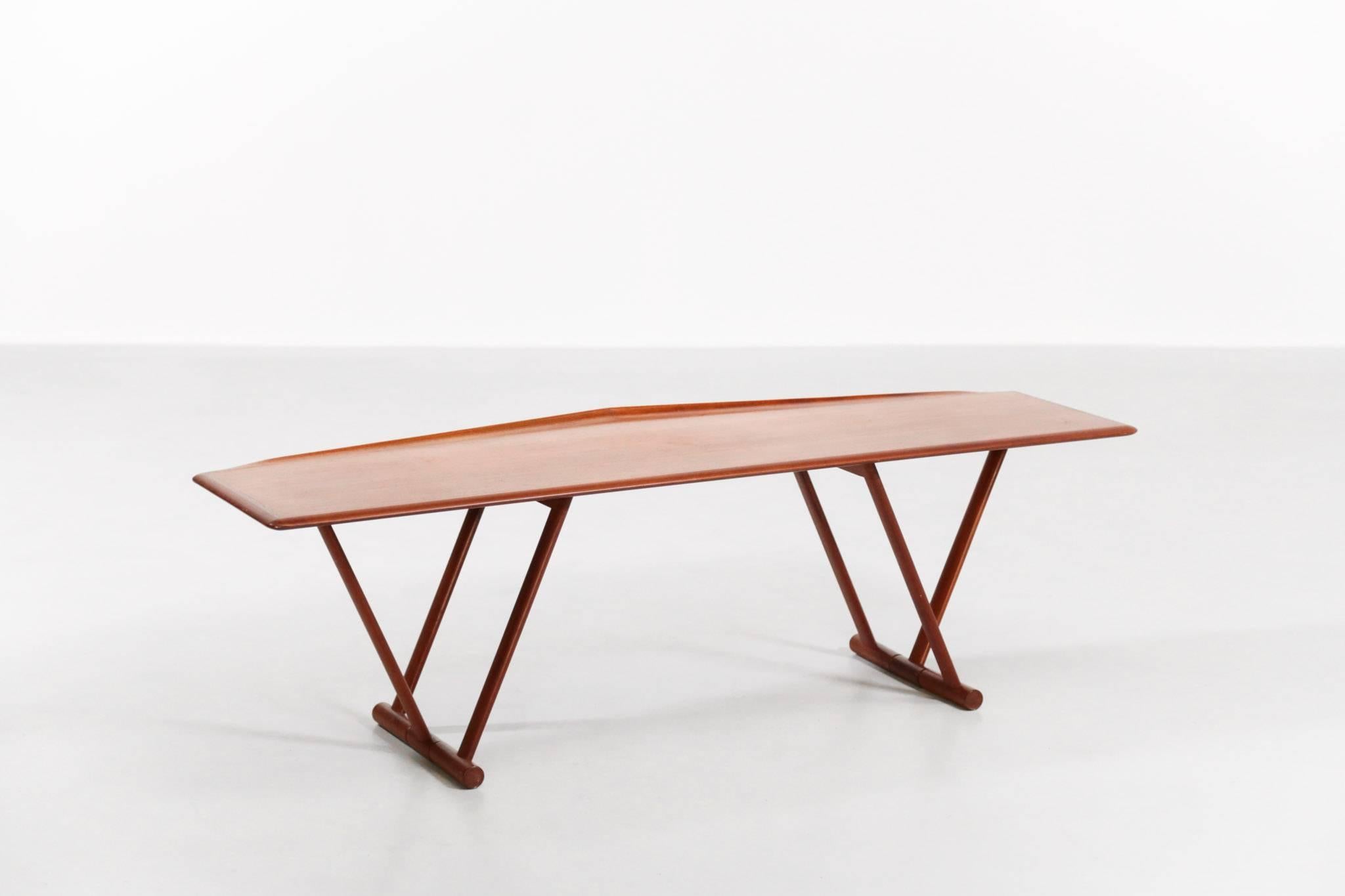 Scandinavian Coffee Table MK Craftsmanship, Teak, 1960s For Sale 2