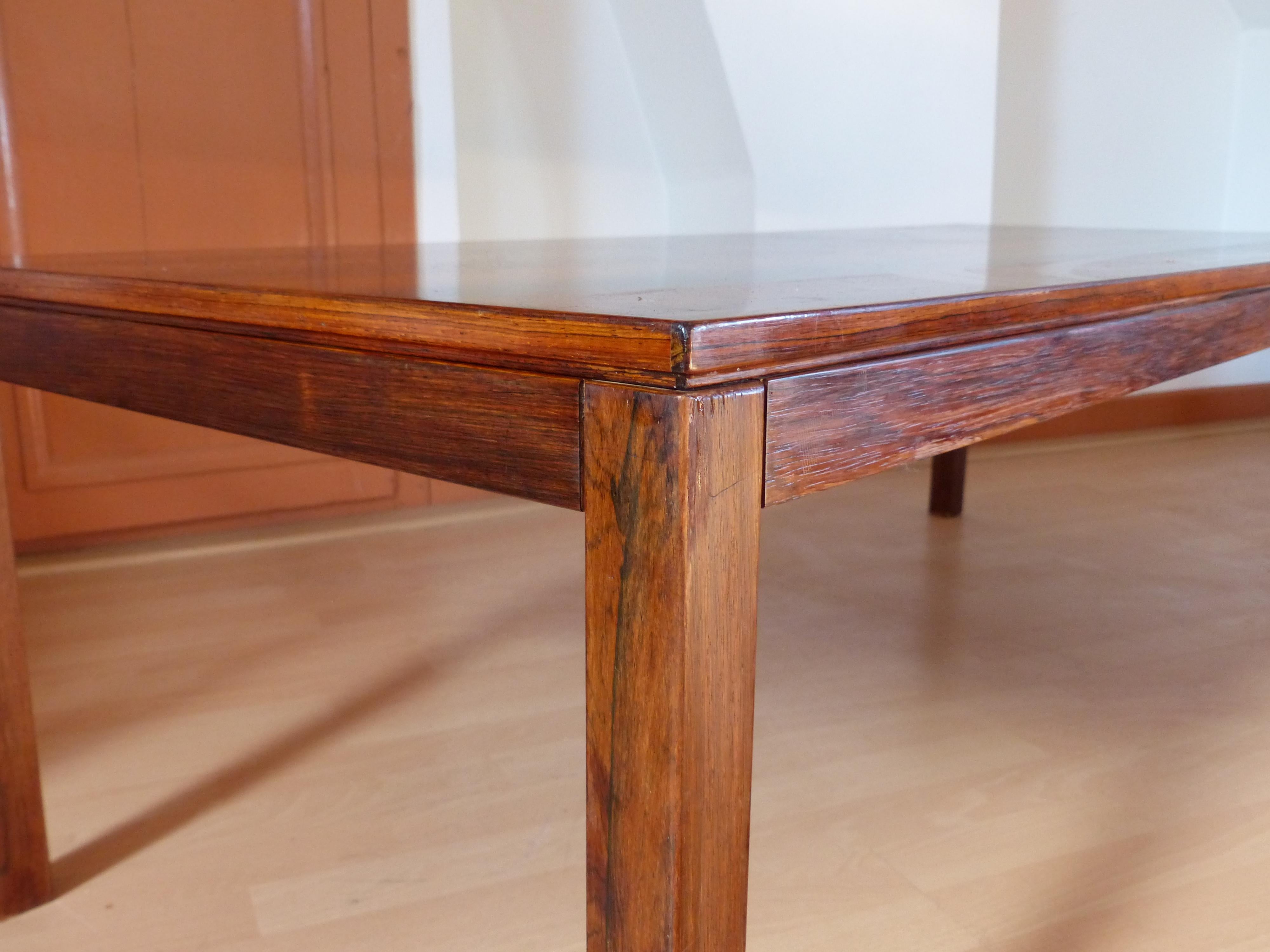 Scandinavian Coffee Table Rosewood For Sale 4