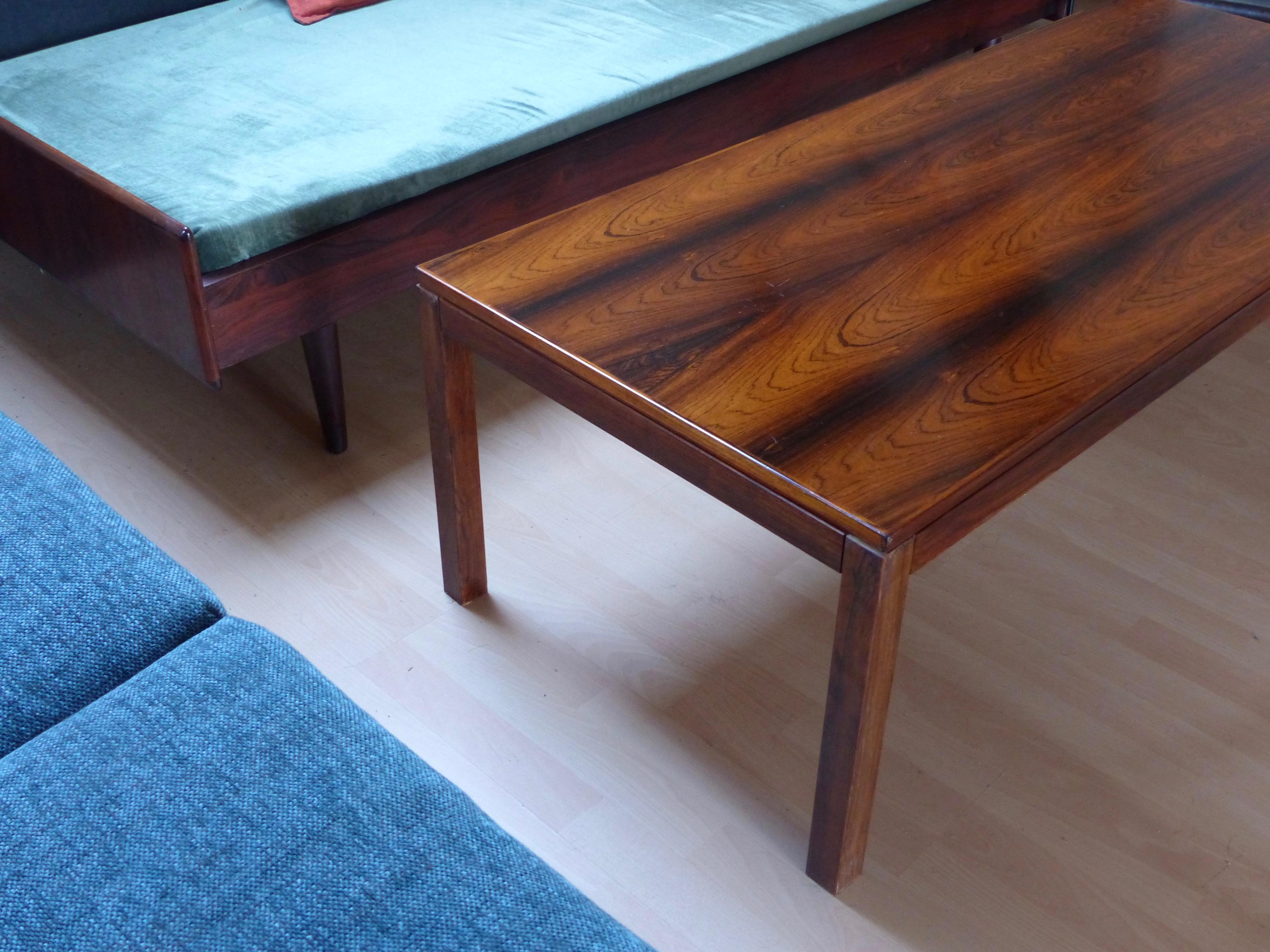 Danish Scandinavian Coffee Table Rosewood For Sale