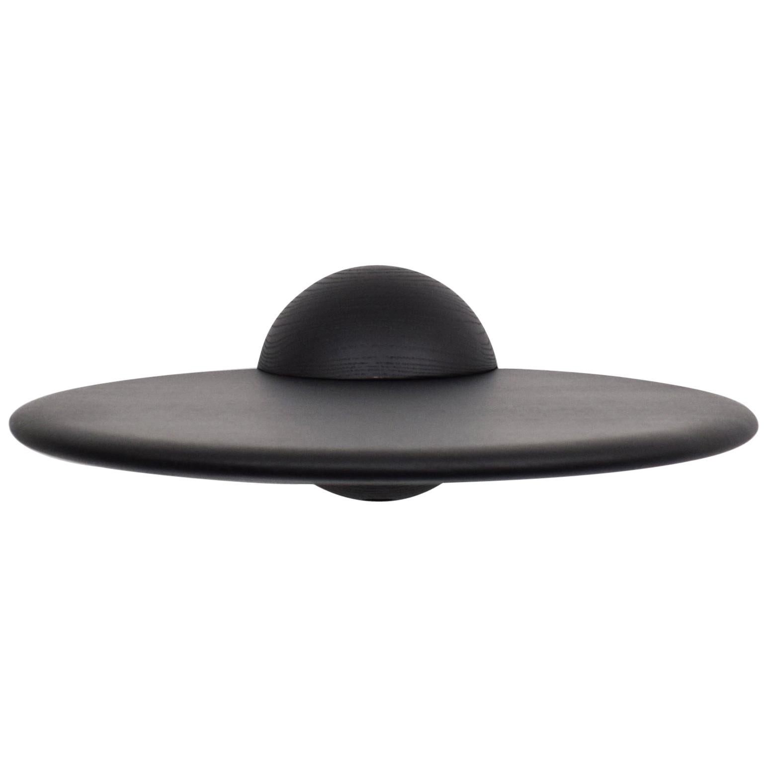 Scandinavian Contemporary Black oil, Ash, Klot O35 Side Table, Shelf