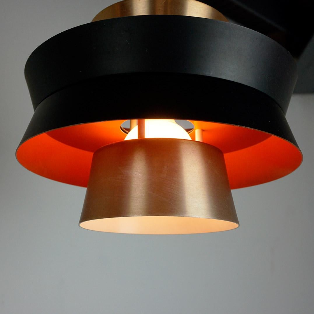 Lámpara colgante escandinava de cobre Trava de Carl Thore para Granhaga Aluminio en venta