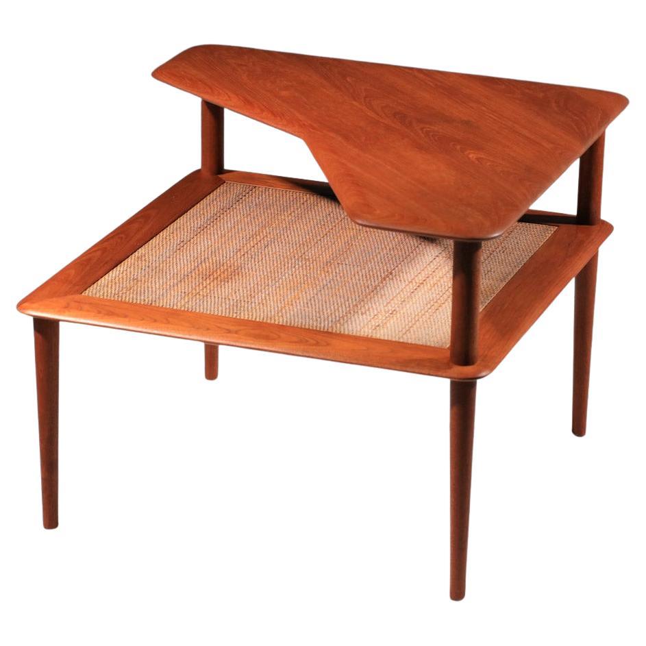 Scandinavian corner coffee table by Peter Hvidt and Orla Mølgaard, 1960s For Sale