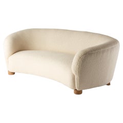 Scandinavian Curved Sofa, 1960