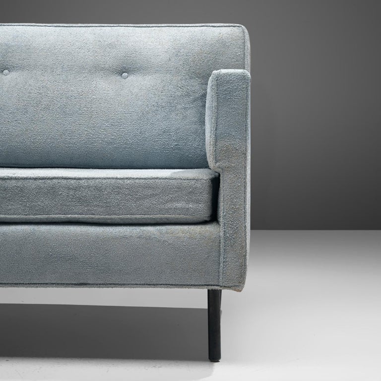 Mid-20th Century Edward Wormley for Dunbar Sofa in Light Blue Upholstery  For Sale