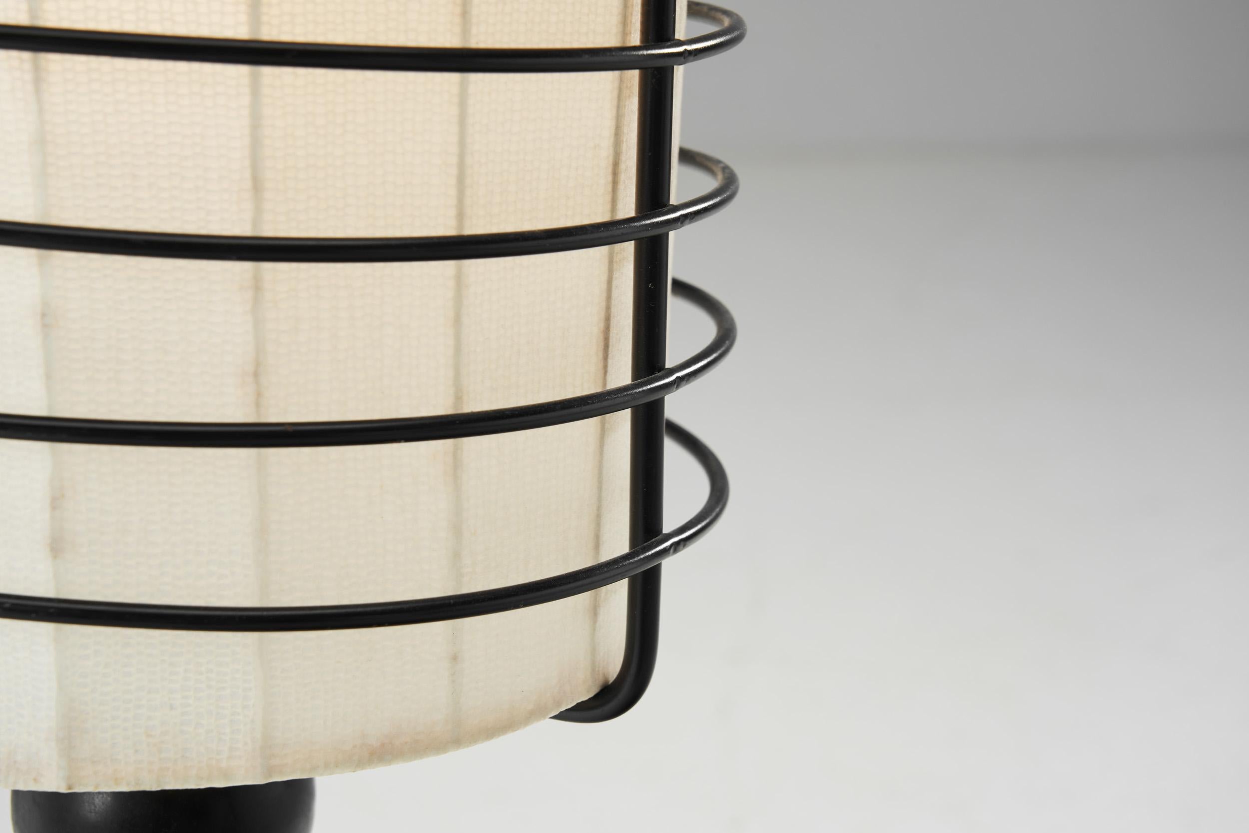 Scandinavian Cylindrical Tripod Floor Lamp, Scandinavia 1950s For Sale 1