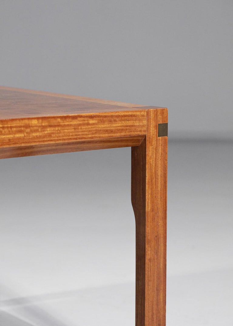 Mid-Century Modern Scandinavian Danish Coffee Table by Rolf Middelboe for Tranekaer in Solid Wood For Sale