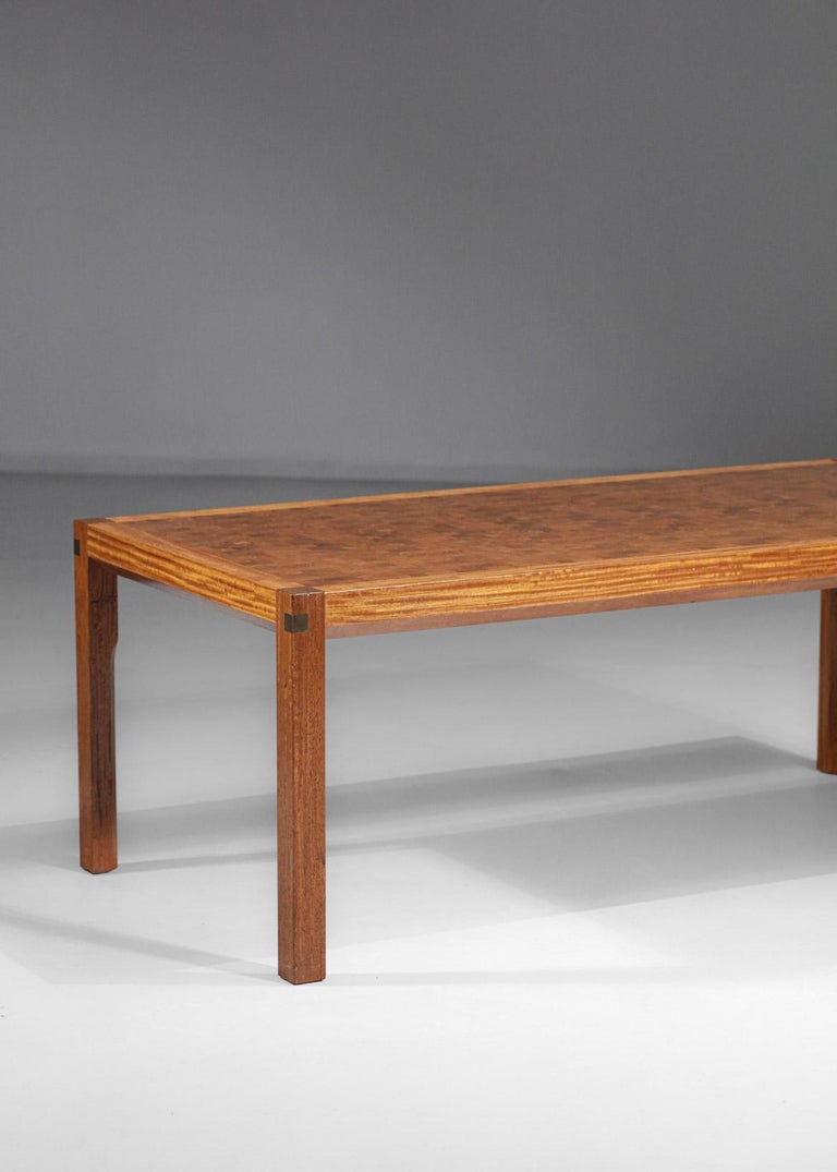 Late 20th Century Scandinavian Danish Coffee Table by Rolf Middelboe for Tranekaer in Solid Wood For Sale