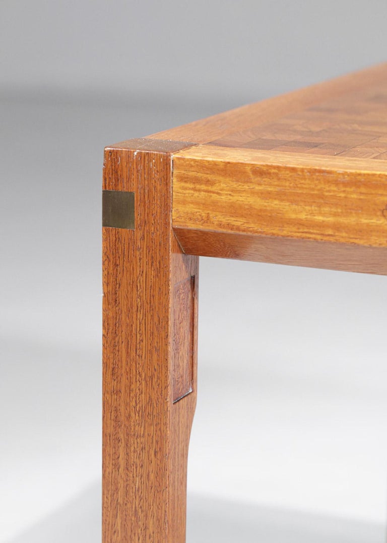 Scandinavian Danish Coffee Table by Rolf Middelboe for Tranekaer in Solid Wood For Sale 4