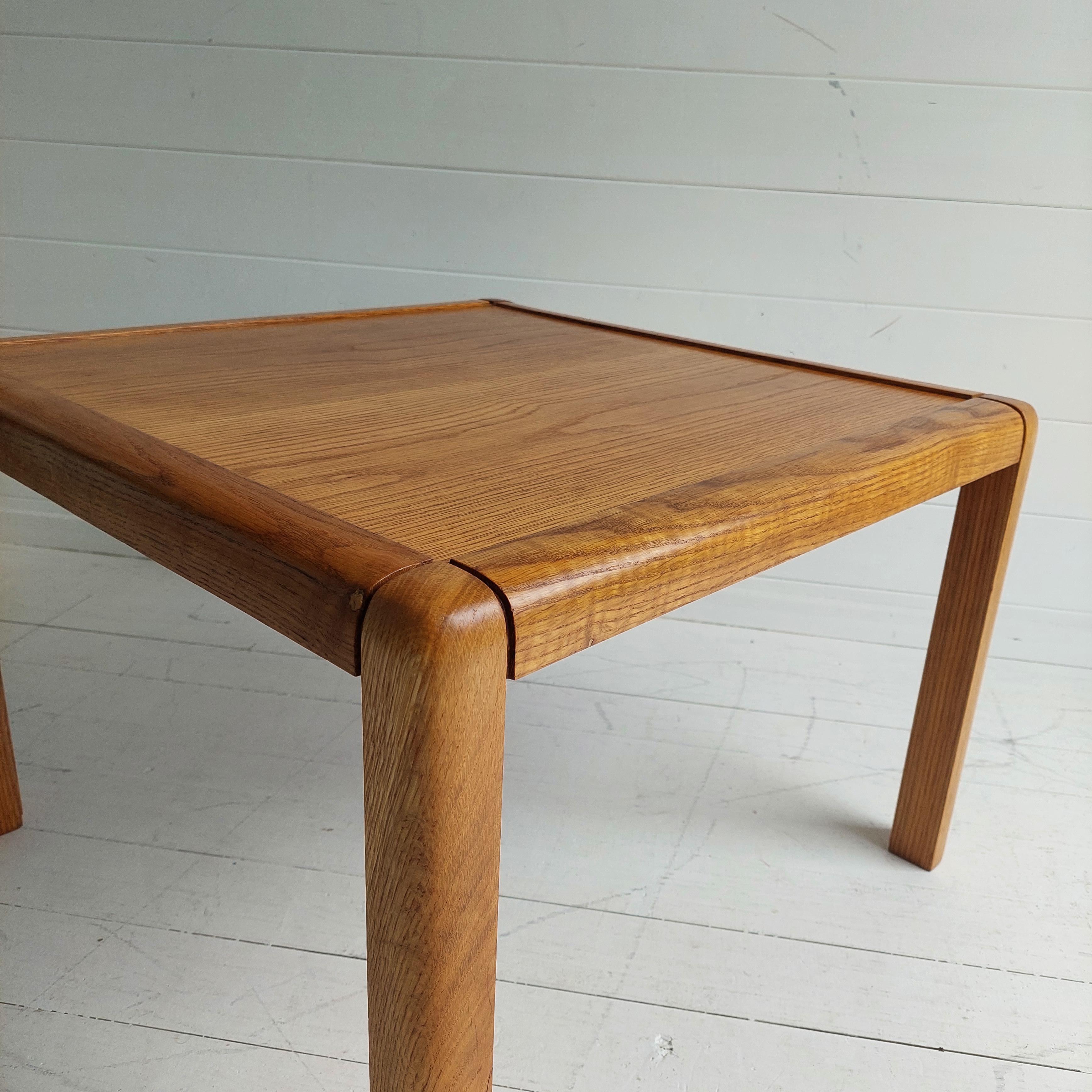 Scandinavian Danish Oak End / Coffee Table 1960s Gangsø Møbler Style 1