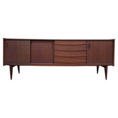 Scandinavian Danish Style Sideboard – Solid Teak and Veneer – 1960s