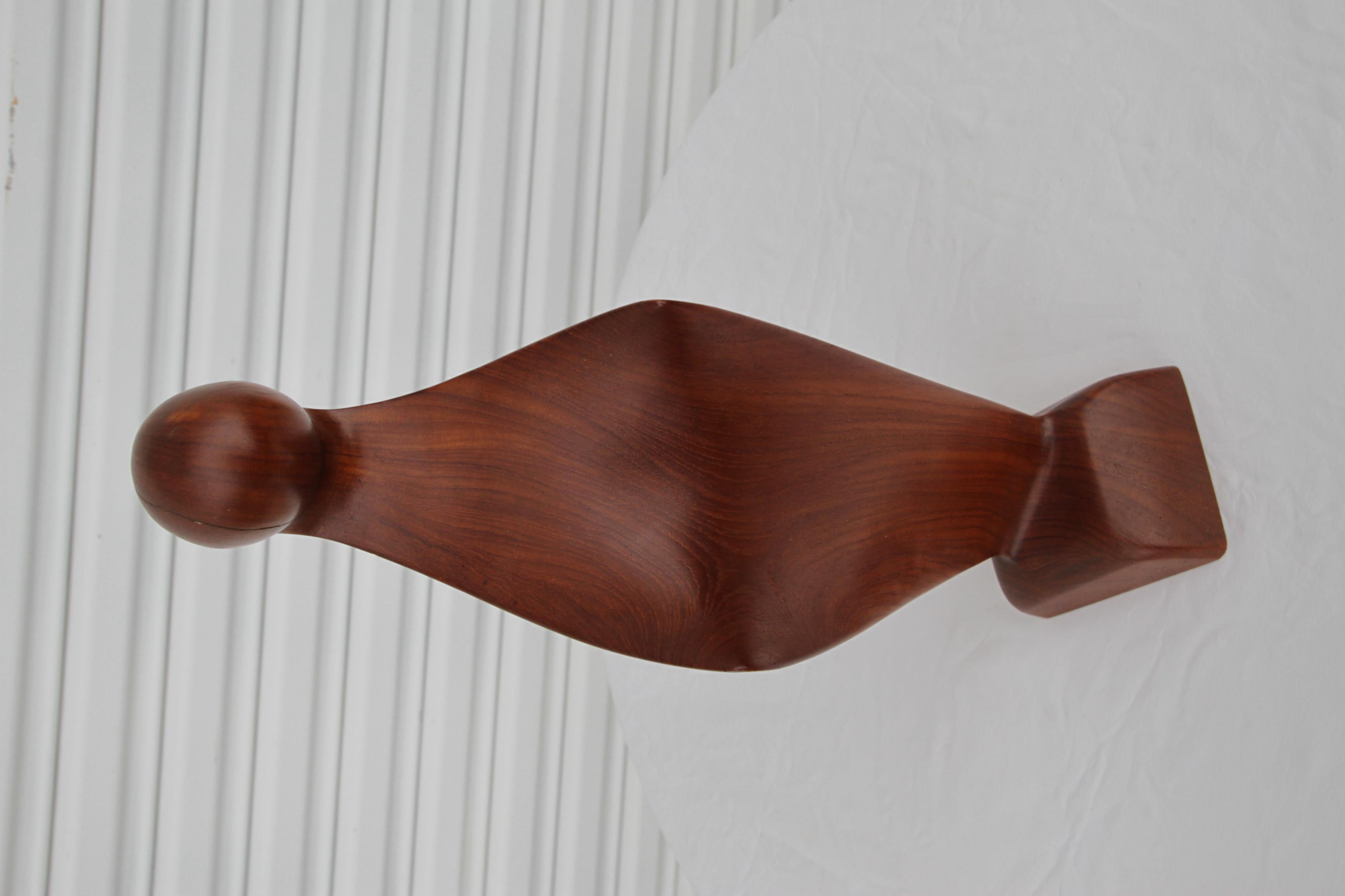 Vierge Marie Madonna scandinave danoise en bois de teck Milieu du siècle MCM Simon Randers en vente 5