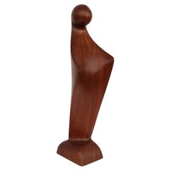 Scandinavian Danish Teak Wood Virgin Mary Madonna Mid Century MCM Simon Randers