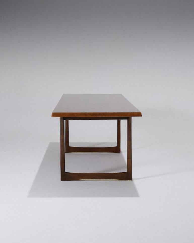 20th Century Scandinavian Dark Wood Coffee Table, 1960s For Sale