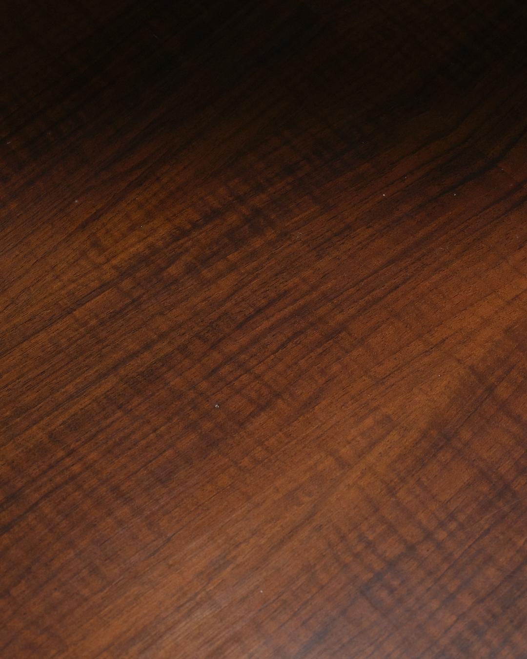 Scandinavian Dark Wood Coffee Table, 1960s For Sale 2