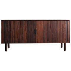Vintage Scandinavian Dark Wood Sideboard, 1950s