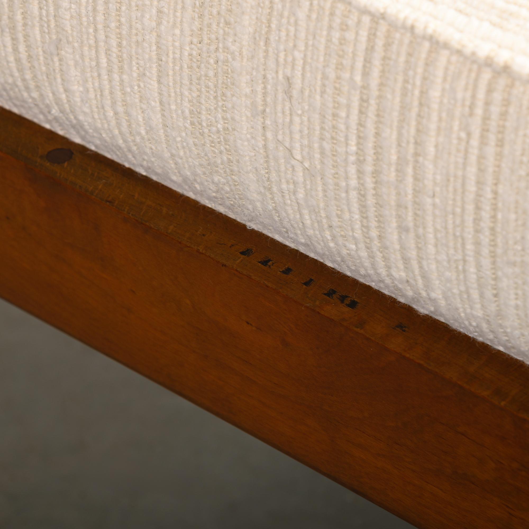 Daybed escandinavo en madera teñida y tela para Horsens Møbelfabrik, Dinamarca en venta 6