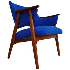 Scandinavian Design, Armchair, Kvadrat Wool by Nana Ditzel, Completely Restored