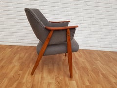Scandinavian Design, Armchair, Kvadrat Wool by Nana Ditzel, Completely Restored