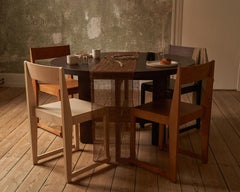 Skandinavischer Designstuhl 01 Warmbraunes Holz