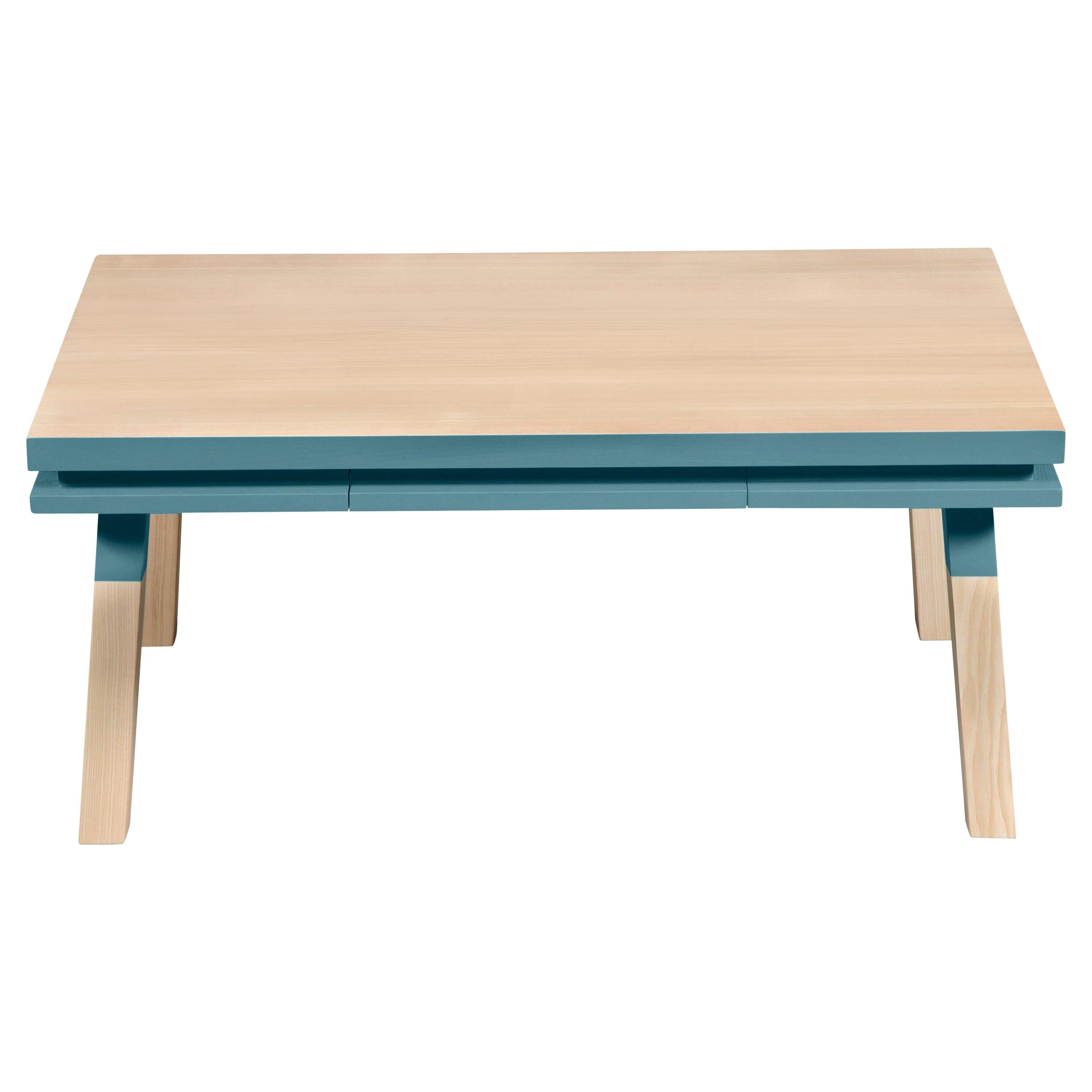 Scandinavian Design Coffee Table by Eric Gizard in Ash Wood, 100% Made in France For Sale