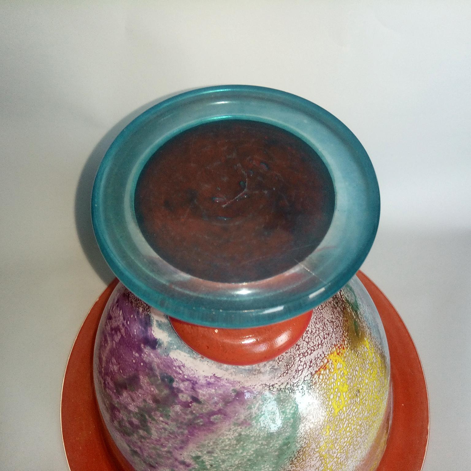 Scandinavian Design Glass Bowl by Kjell Engman for Kosta Boda, 1980s 4