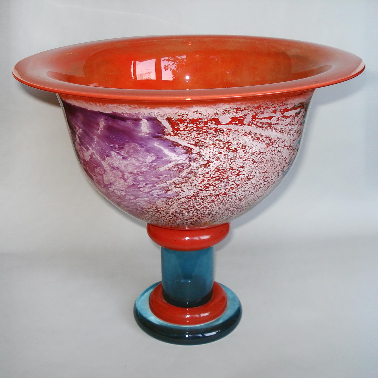 Scandinavian Design Glass Bowl by Kjell Engman for Kosta Boda, 1980s In Good Condition In Bochum, NRW