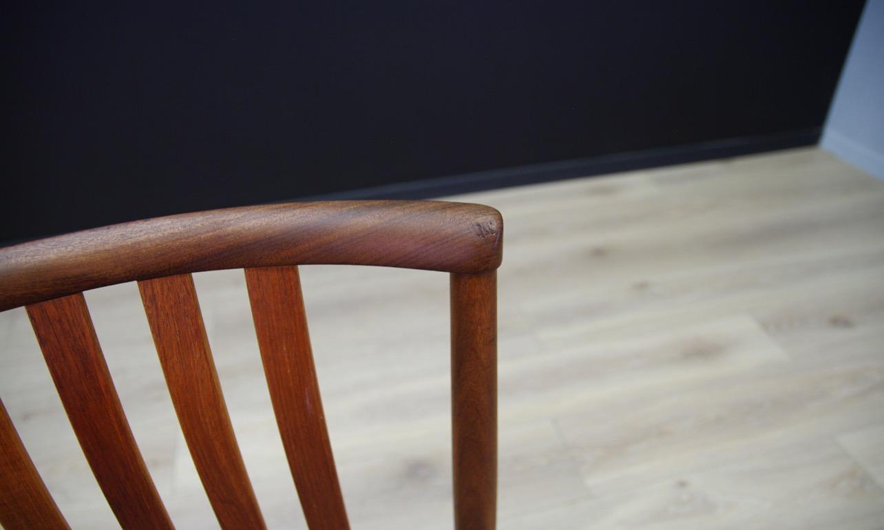 Scandinavian Design Gray Chairs 1960s Teak For Sale 1