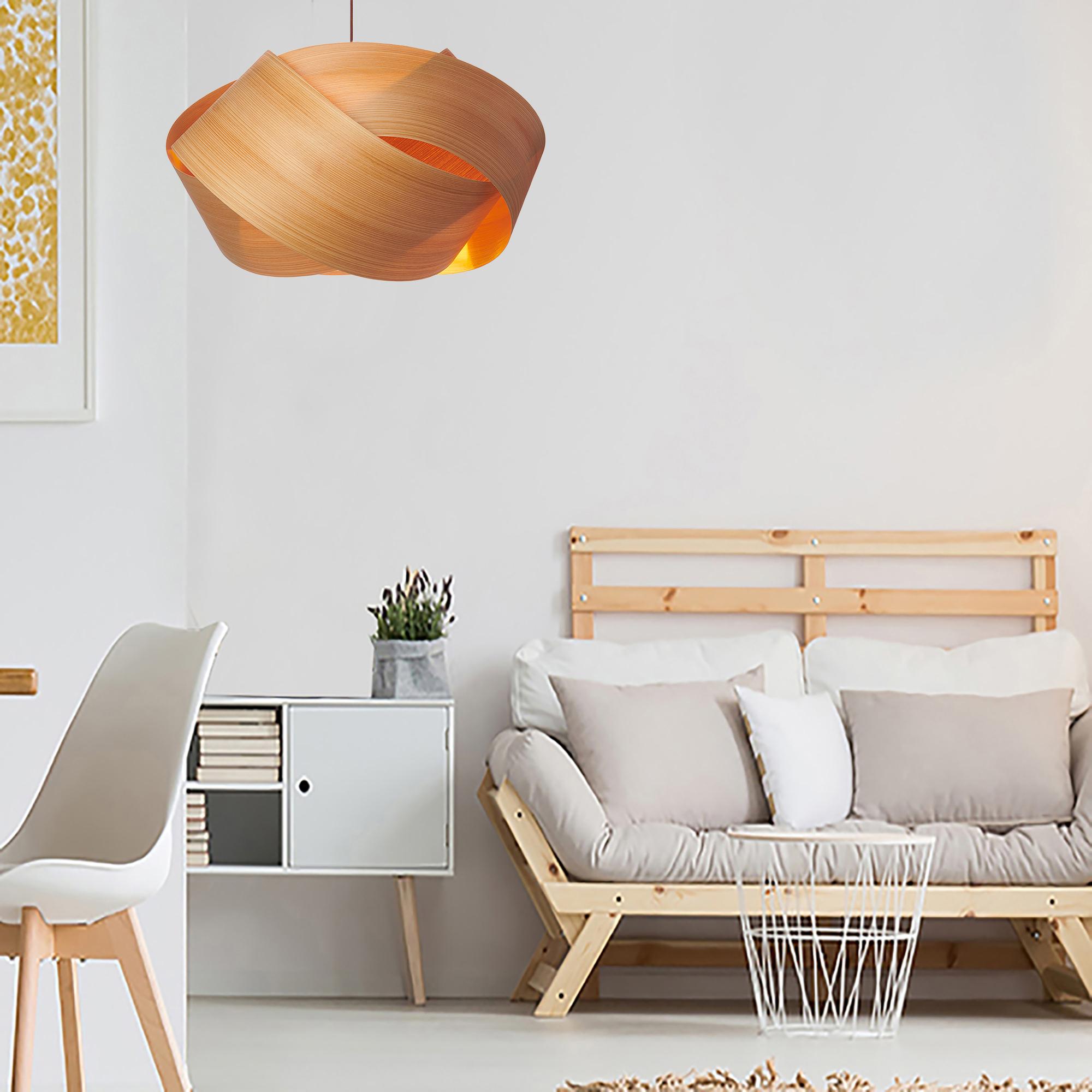 Lustre suspendu scandinave en bois de cyprès de 27 pouces en édition limitée Neuf - En vente à Beaverton, OR