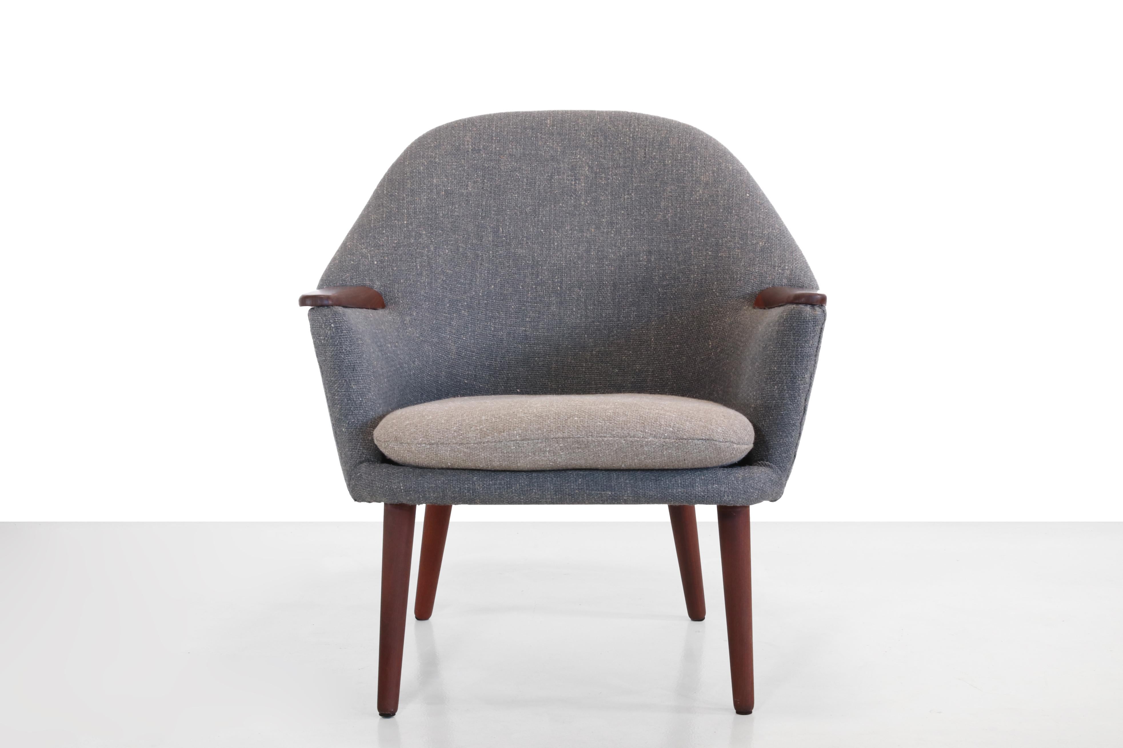 Scandinavo moderno Sedia da salotto di design scandinavo nello stile di Nanna Ditzel, Danimarca anni '60 in vendita