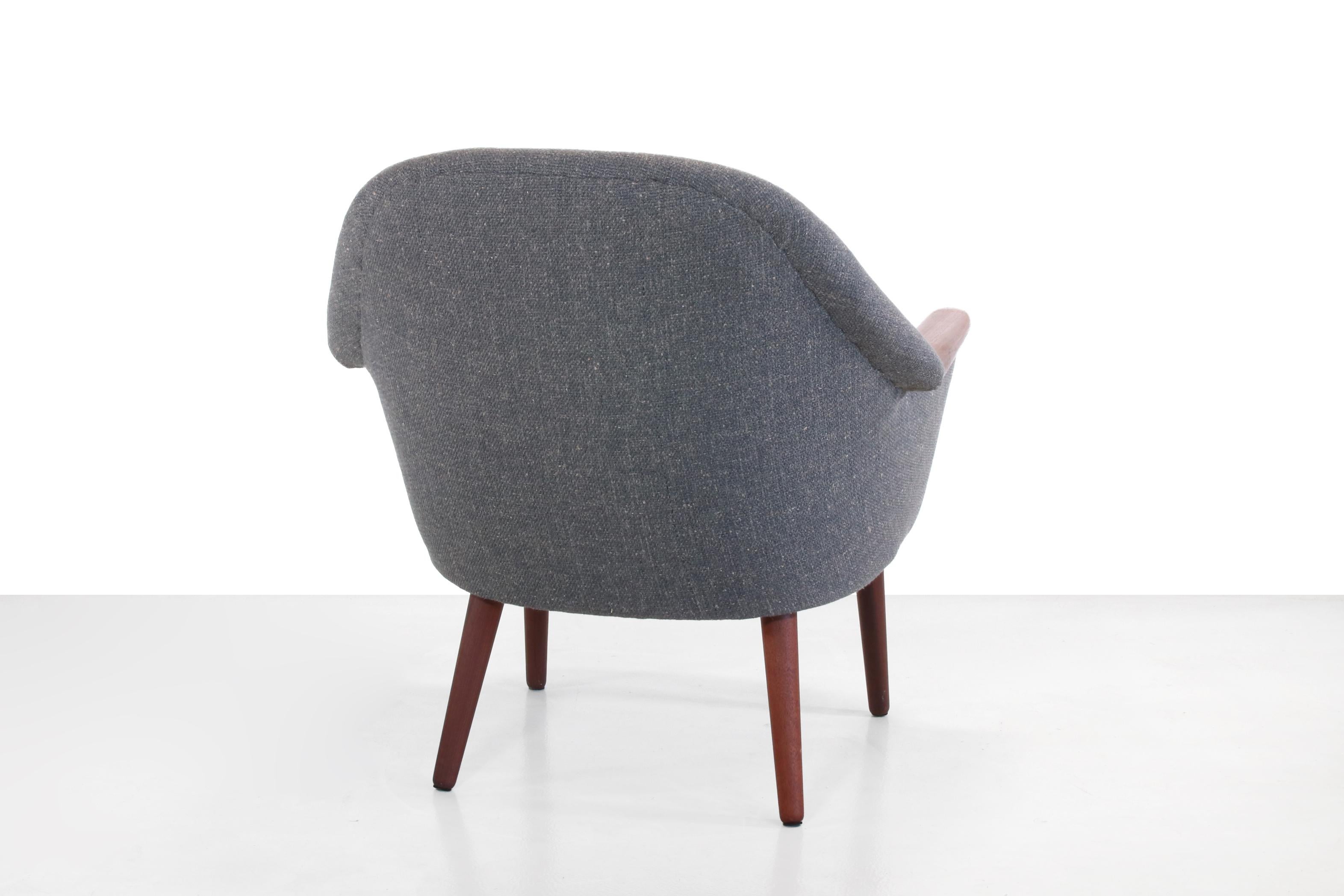 20ième siècle Fauteuil de salon au design scandinave dans le style de Nanna Ditzel, Danemark, années 1960 en vente