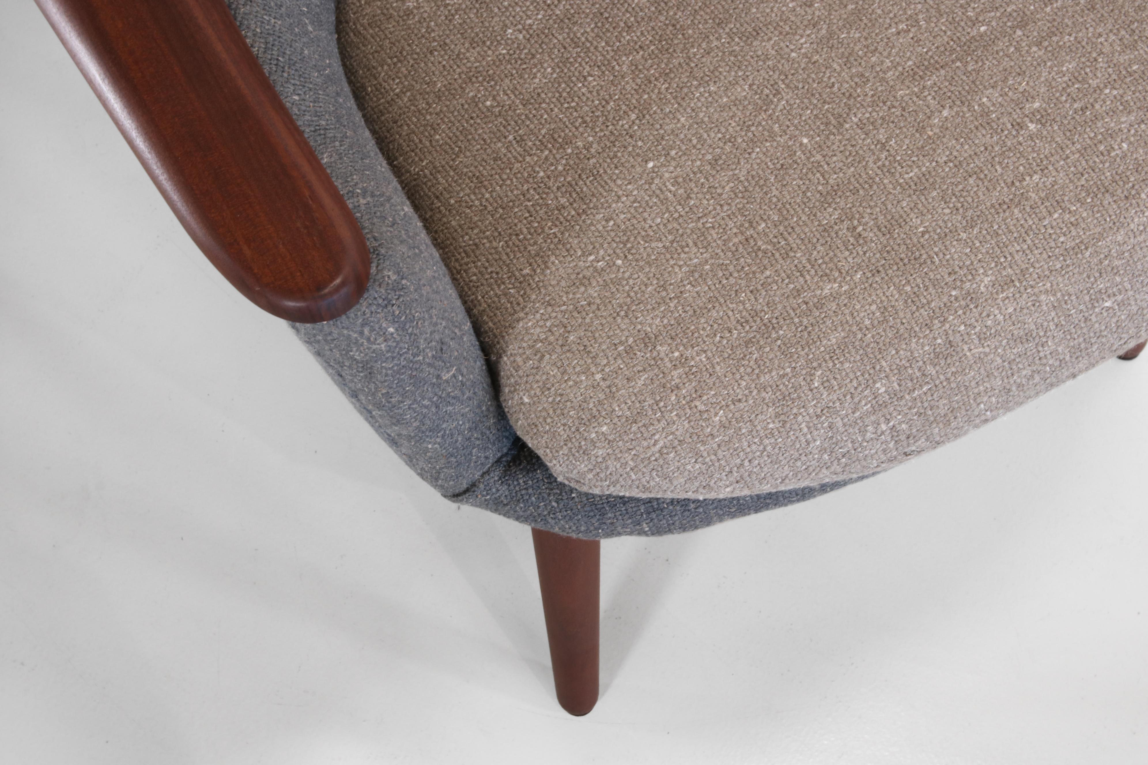 Lana Sedia da salotto di design scandinavo nello stile di Nanna Ditzel, Danimarca anni '60 in vendita
