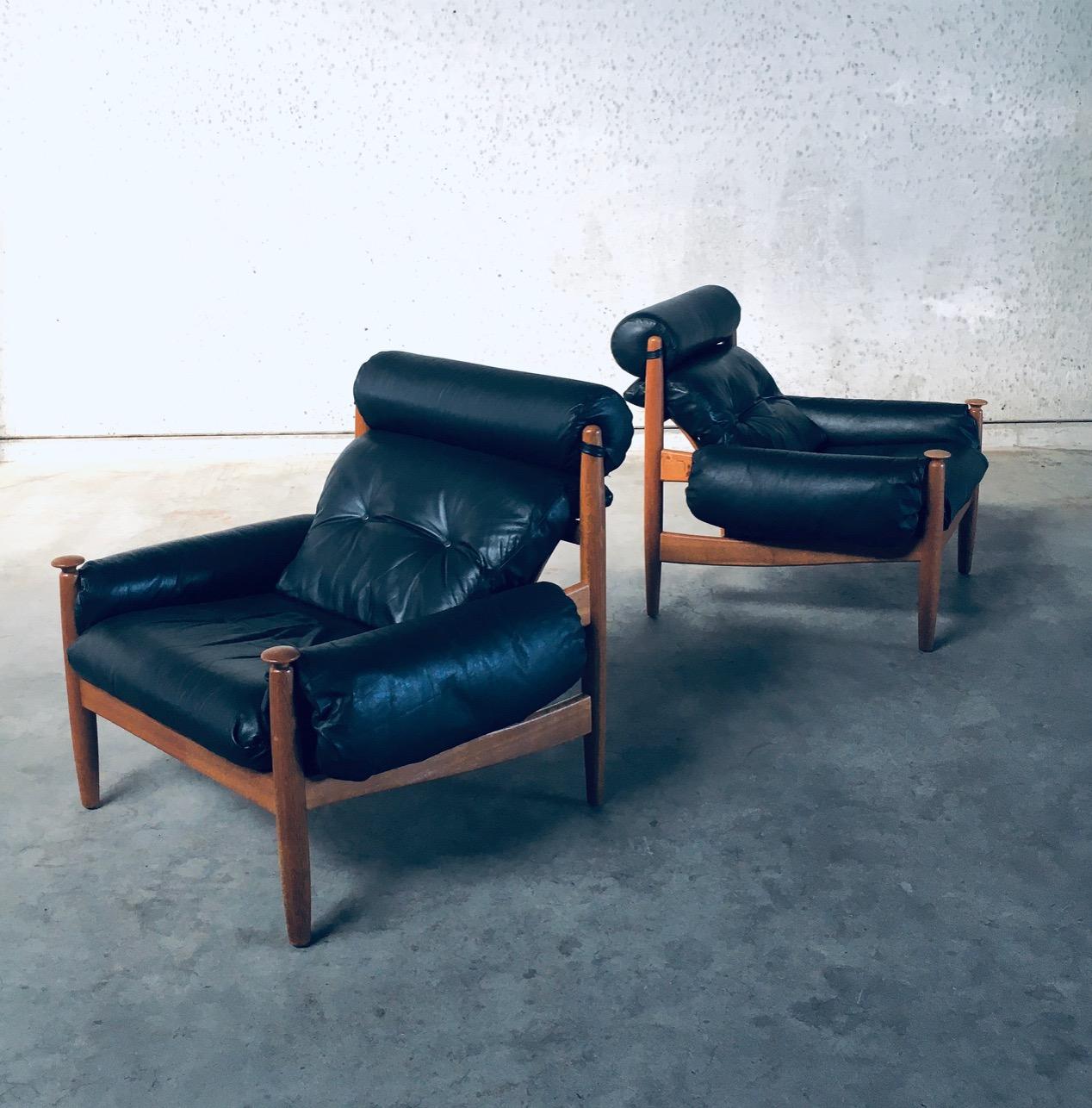 Scandinavian Design Lounge Chairs by Eric Merthen for Ire Möbler, Sweden 1960's In Good Condition For Sale In Oud-Turnhout, VAN