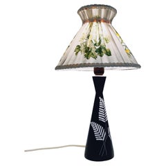 Skandinavische Design, Mid-Century Modern-Tischlampe aus Keramik, ca. 1960er Jahre